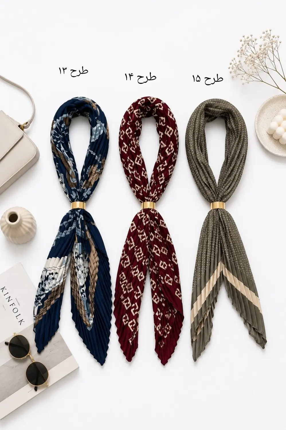 مینی اسکارف ساتن پارنیا 3 کد 7668